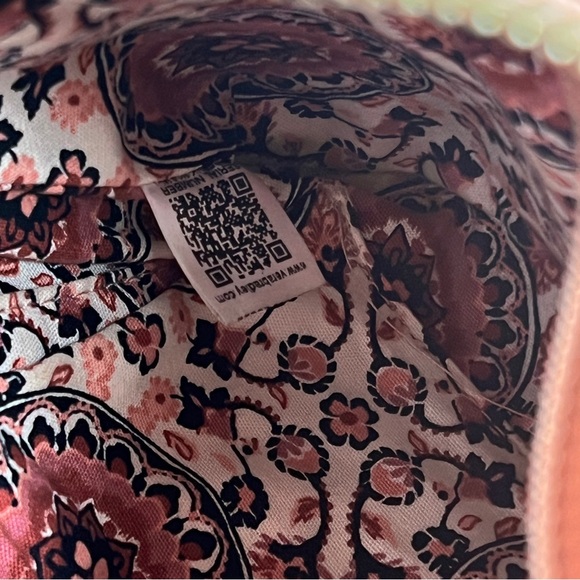 Vera Bradley Small Carryall Leather Crossbody Bag in "Pink Sands" Neutral Casual - Picture 11 of 16